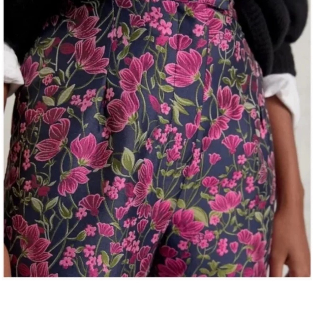 Anthropologie Floral Patterned Pants
